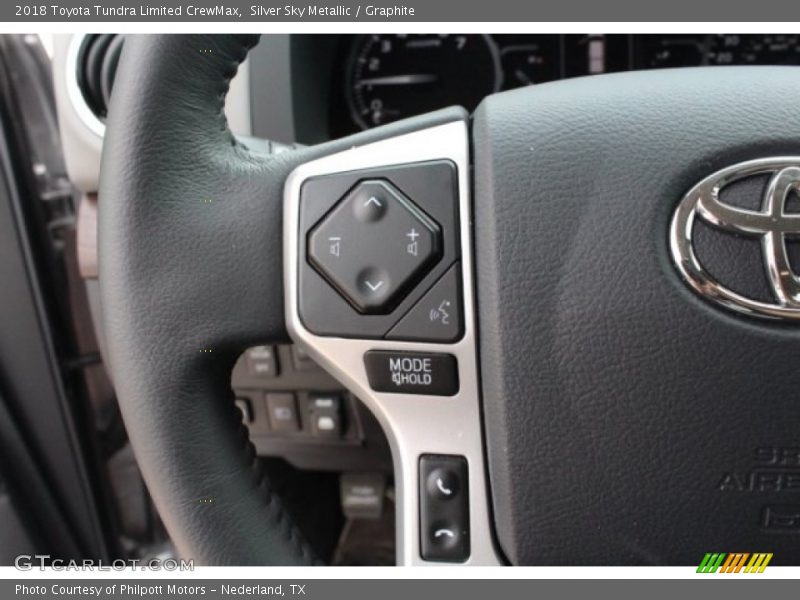 Silver Sky Metallic / Graphite 2018 Toyota Tundra Limited CrewMax