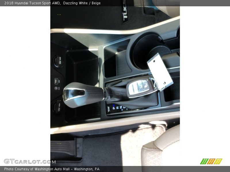 Dazzling White / Beige 2018 Hyundai Tucson Sport AWD