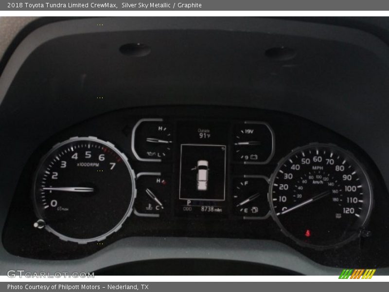 Silver Sky Metallic / Graphite 2018 Toyota Tundra Limited CrewMax