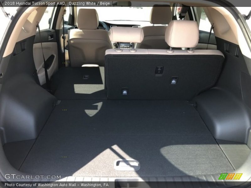Dazzling White / Beige 2018 Hyundai Tucson Sport AWD