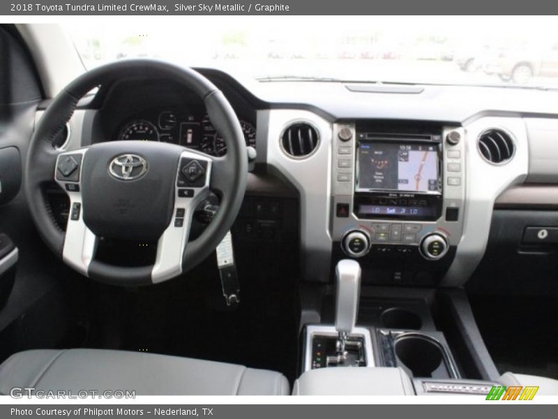 Silver Sky Metallic / Graphite 2018 Toyota Tundra Limited CrewMax
