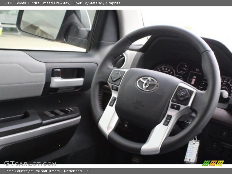 Silver Sky Metallic / Graphite 2018 Toyota Tundra Limited CrewMax