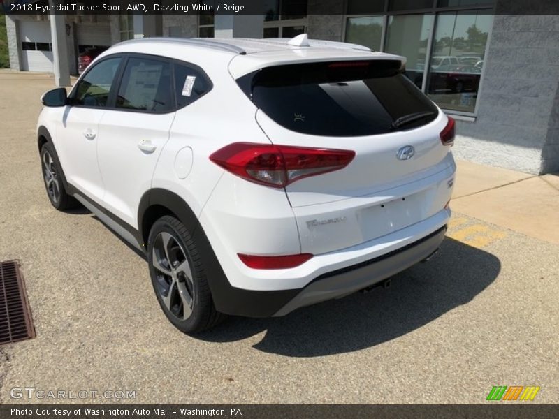 Dazzling White / Beige 2018 Hyundai Tucson Sport AWD