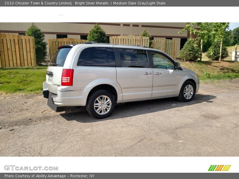 Bright Silver Metallic / Medium Slate Gray/Light Shale 2010 Chrysler Town & Country Limited