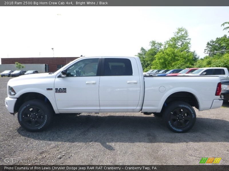 Bright White / Black 2018 Ram 2500 Big Horn Crew Cab 4x4