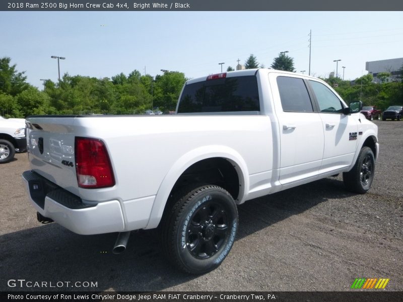 Bright White / Black 2018 Ram 2500 Big Horn Crew Cab 4x4