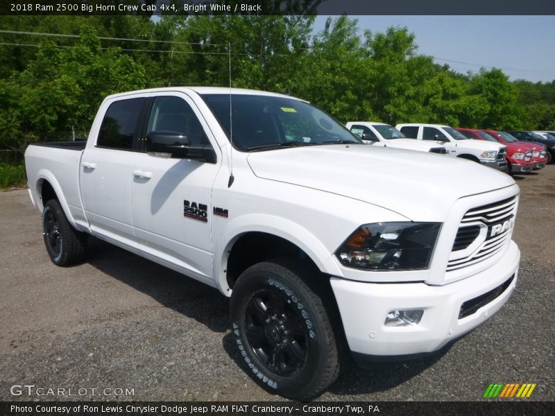 Bright White / Black 2018 Ram 2500 Big Horn Crew Cab 4x4