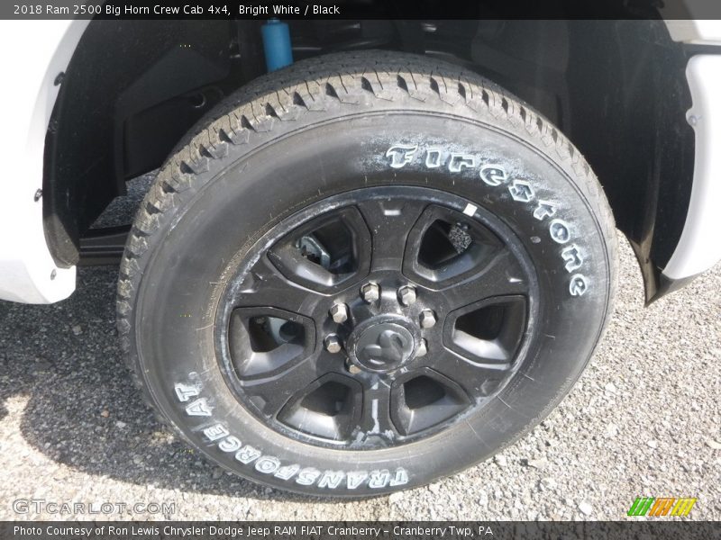 Bright White / Black 2018 Ram 2500 Big Horn Crew Cab 4x4