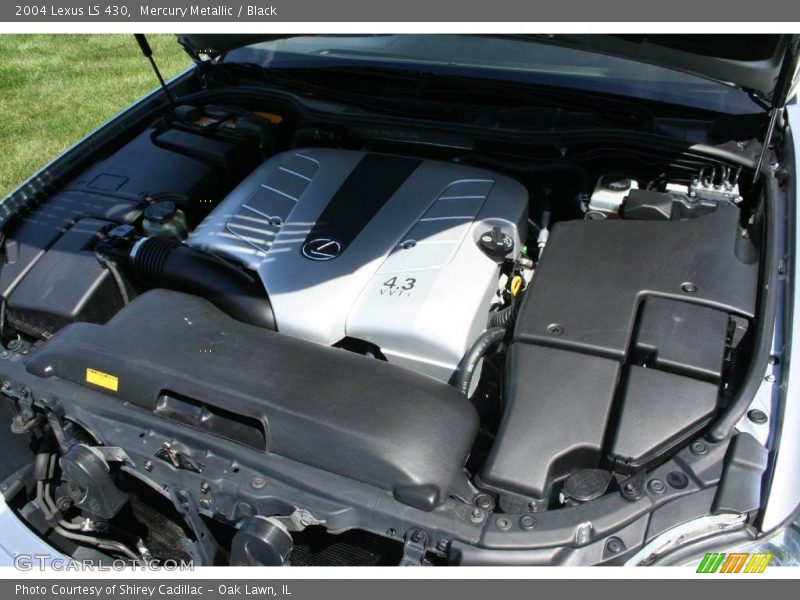 Mercury Metallic / Black 2004 Lexus LS 430