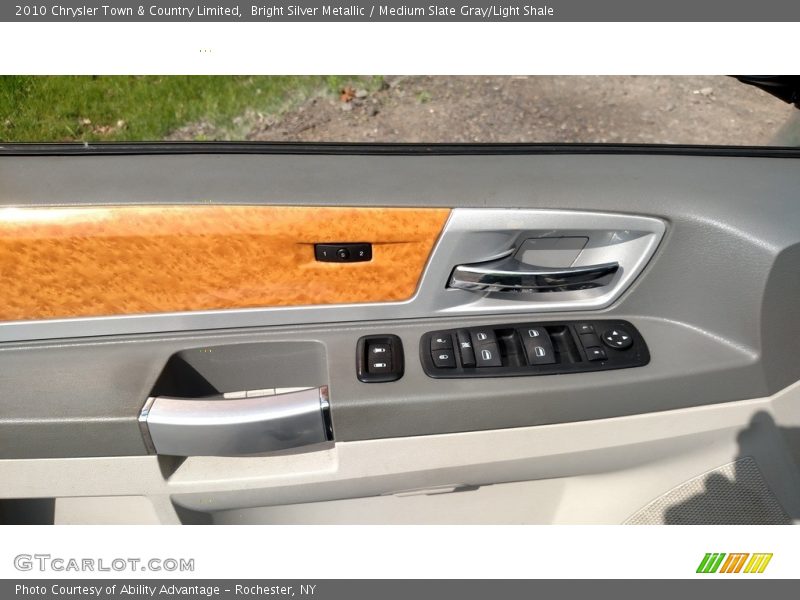 Bright Silver Metallic / Medium Slate Gray/Light Shale 2010 Chrysler Town & Country Limited
