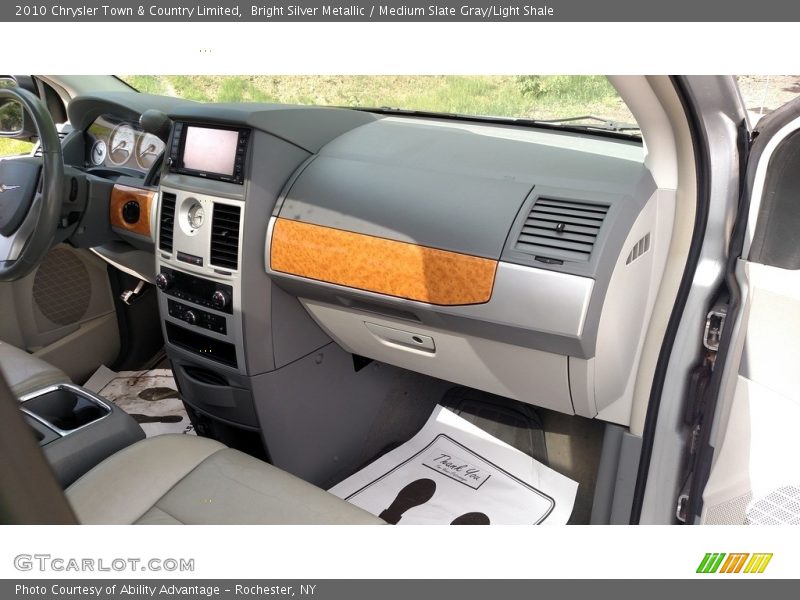 Bright Silver Metallic / Medium Slate Gray/Light Shale 2010 Chrysler Town & Country Limited