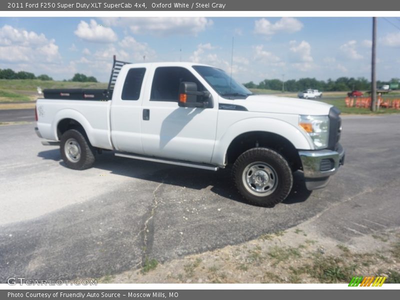 Oxford White / Steel Gray 2011 Ford F250 Super Duty XLT SuperCab 4x4