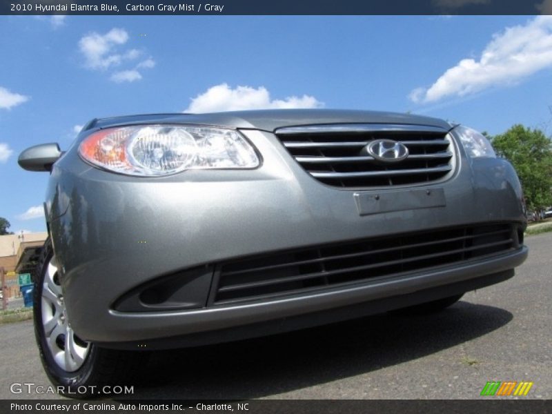 Carbon Gray Mist / Gray 2010 Hyundai Elantra Blue