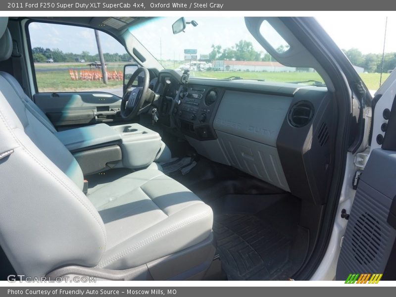 Oxford White / Steel Gray 2011 Ford F250 Super Duty XLT SuperCab 4x4
