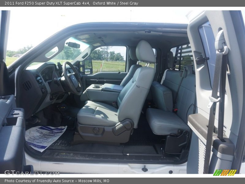 Oxford White / Steel Gray 2011 Ford F250 Super Duty XLT SuperCab 4x4