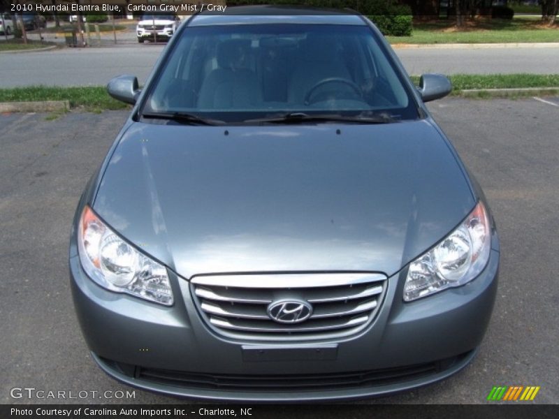 Carbon Gray Mist / Gray 2010 Hyundai Elantra Blue