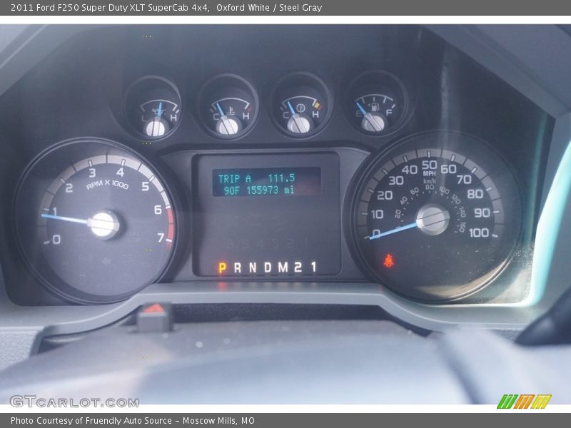 Oxford White / Steel Gray 2011 Ford F250 Super Duty XLT SuperCab 4x4
