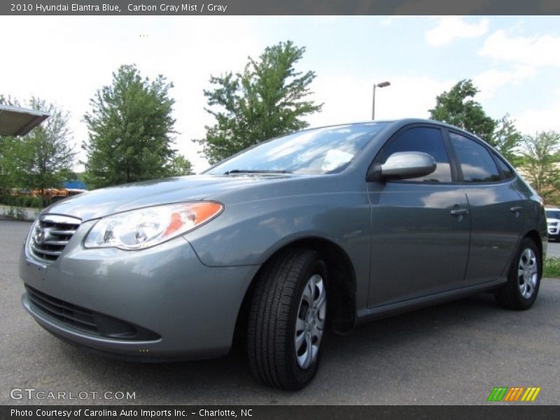 Carbon Gray Mist / Gray 2010 Hyundai Elantra Blue