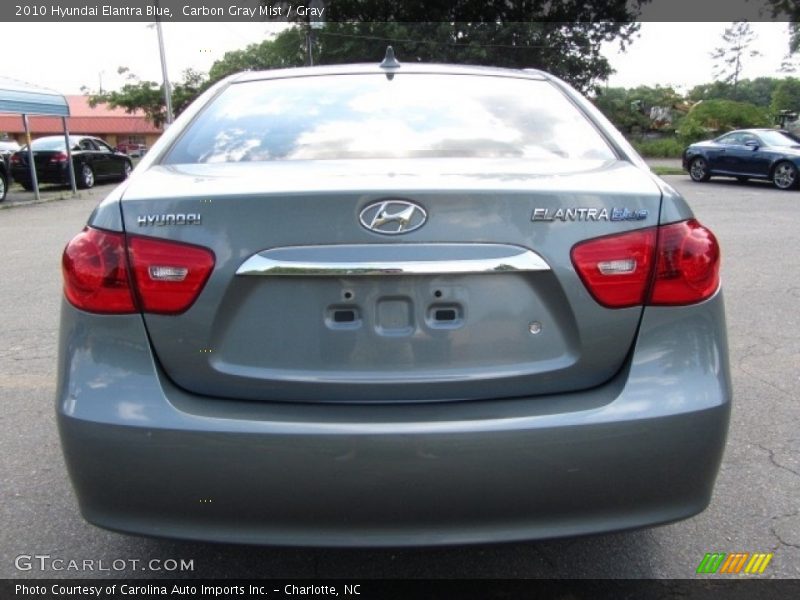 Carbon Gray Mist / Gray 2010 Hyundai Elantra Blue