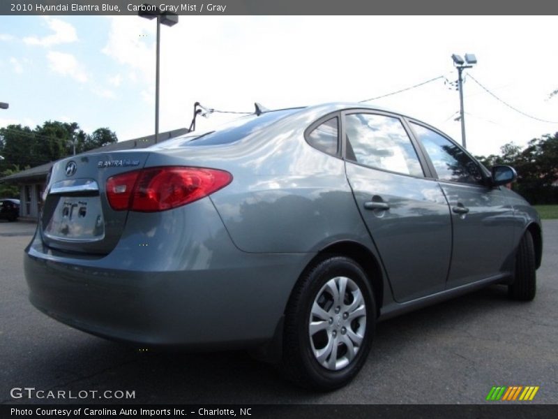 Carbon Gray Mist / Gray 2010 Hyundai Elantra Blue