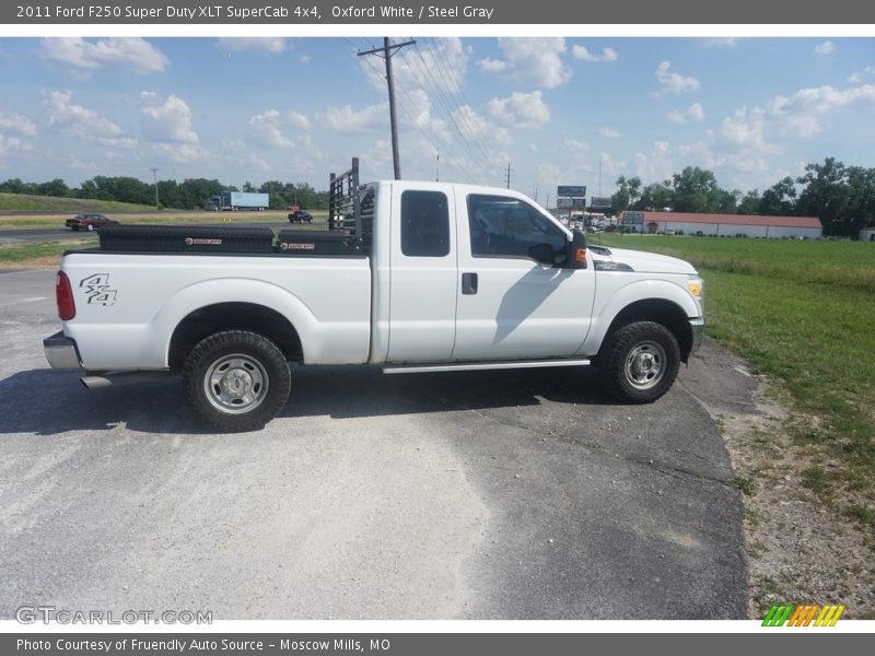 Oxford White / Steel Gray 2011 Ford F250 Super Duty XLT SuperCab 4x4