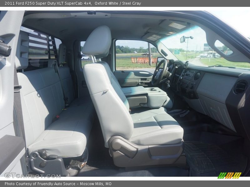 Oxford White / Steel Gray 2011 Ford F250 Super Duty XLT SuperCab 4x4