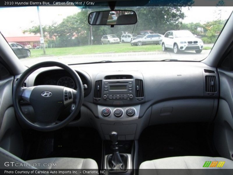 Carbon Gray Mist / Gray 2010 Hyundai Elantra Blue