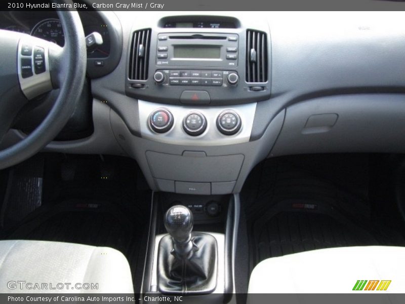 Carbon Gray Mist / Gray 2010 Hyundai Elantra Blue