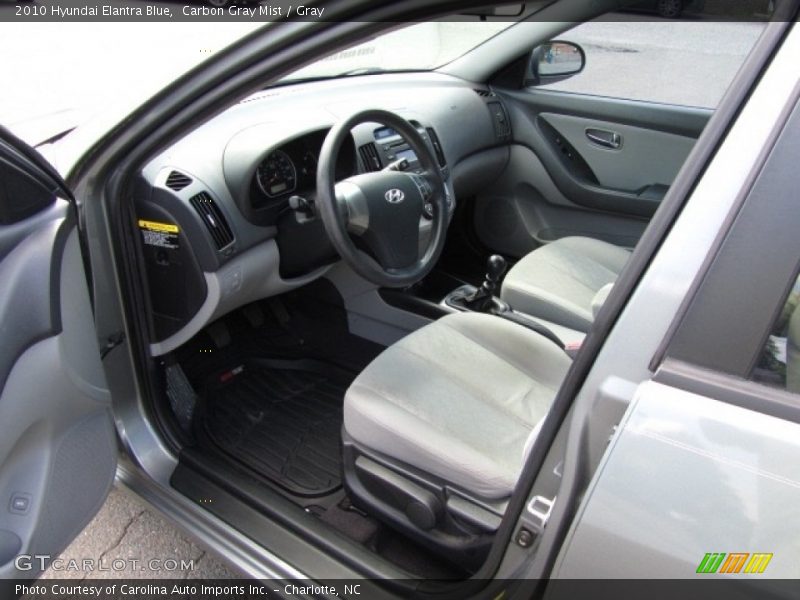 Carbon Gray Mist / Gray 2010 Hyundai Elantra Blue