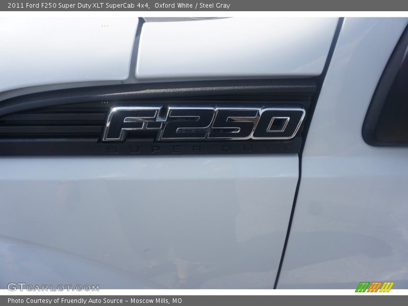 Oxford White / Steel Gray 2011 Ford F250 Super Duty XLT SuperCab 4x4