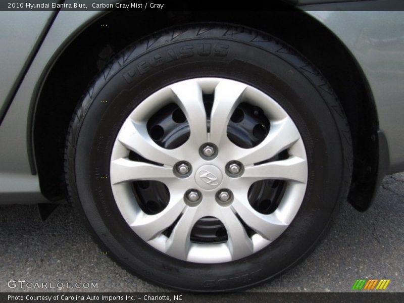 Carbon Gray Mist / Gray 2010 Hyundai Elantra Blue