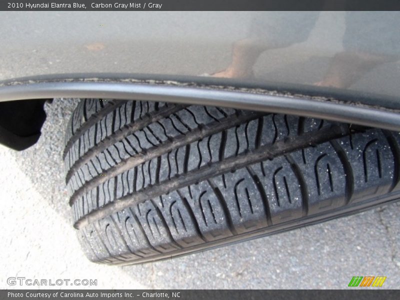 Carbon Gray Mist / Gray 2010 Hyundai Elantra Blue