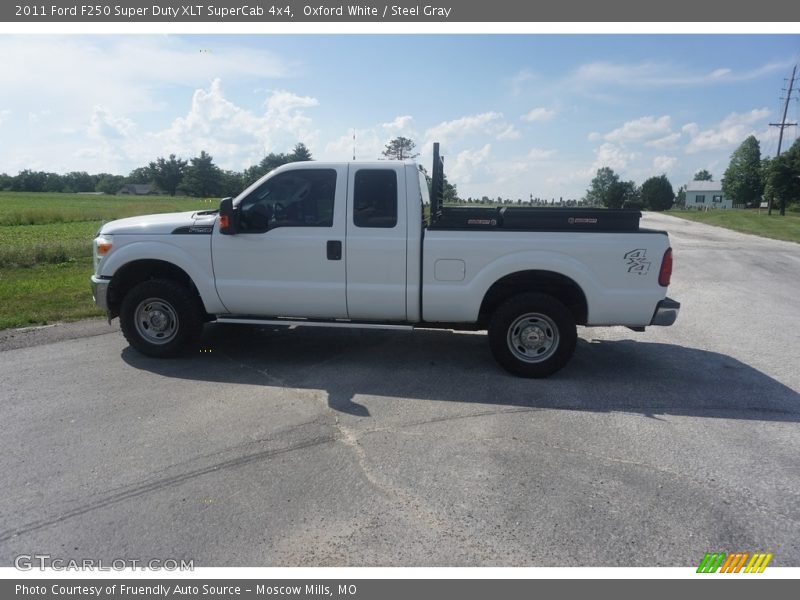 Oxford White / Steel Gray 2011 Ford F250 Super Duty XLT SuperCab 4x4