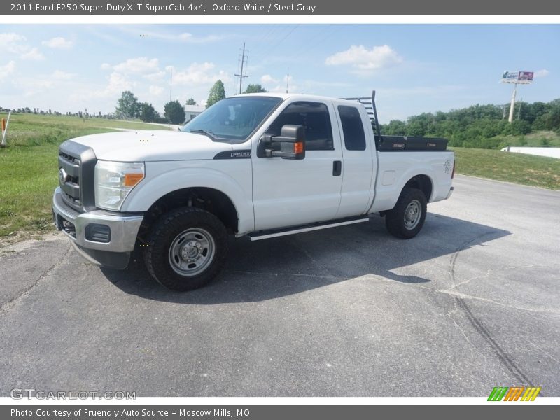 Oxford White / Steel Gray 2011 Ford F250 Super Duty XLT SuperCab 4x4