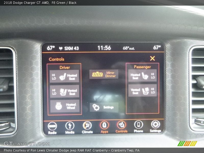 F8 Green / Black 2018 Dodge Charger GT AWD