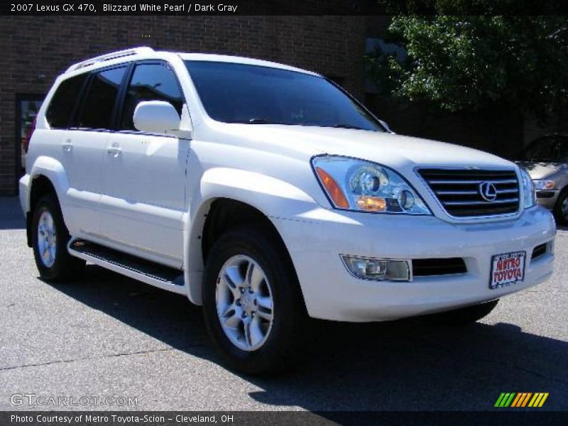 Blizzard White Pearl / Dark Gray 2007 Lexus GX 470