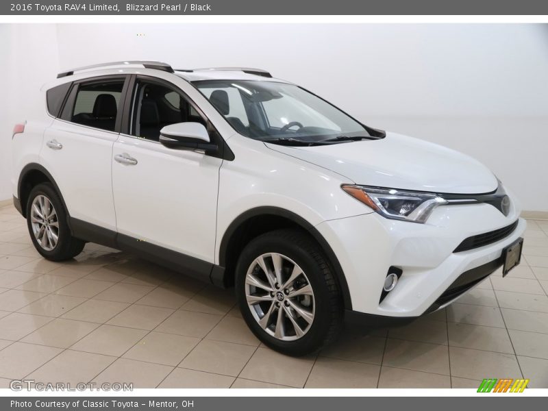 Blizzard Pearl / Black 2016 Toyota RAV4 Limited