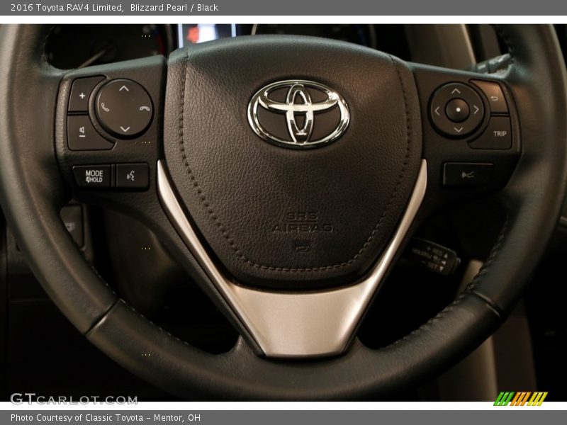 Blizzard Pearl / Black 2016 Toyota RAV4 Limited