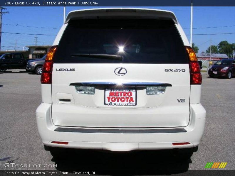 Blizzard White Pearl / Dark Gray 2007 Lexus GX 470