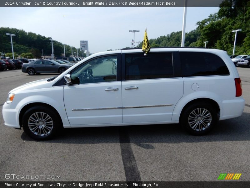 Bright White / Dark Frost Beige/Medium Frost Beige 2014 Chrysler Town & Country Touring-L