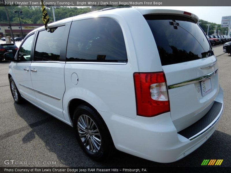 Bright White / Dark Frost Beige/Medium Frost Beige 2014 Chrysler Town & Country Touring-L