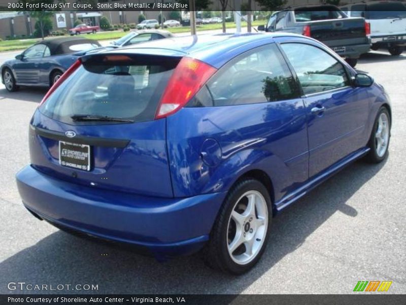Sonic Blue Metallic / Black/Blue 2002 Ford Focus SVT Coupe