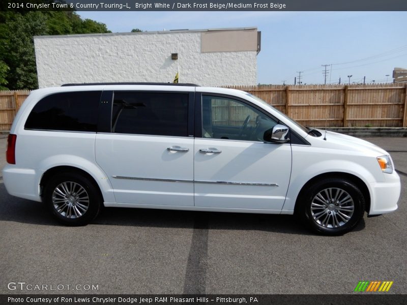 Bright White / Dark Frost Beige/Medium Frost Beige 2014 Chrysler Town & Country Touring-L