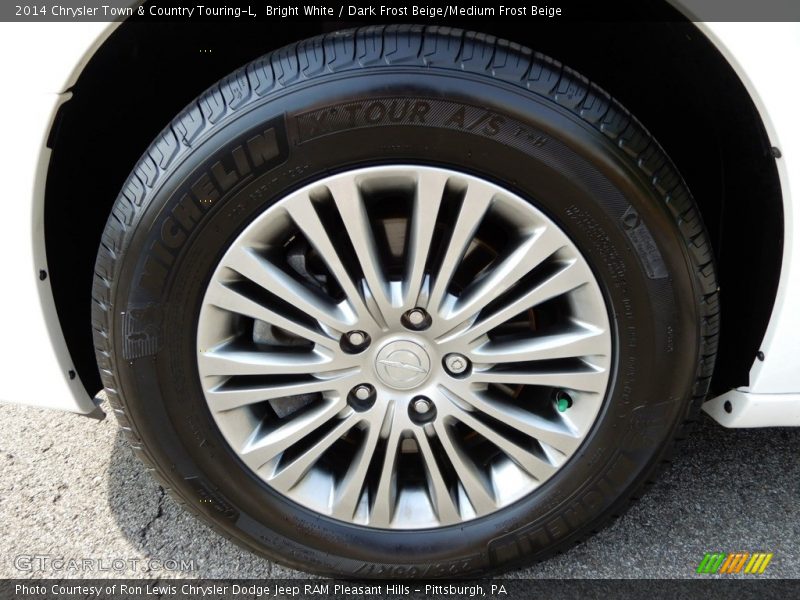 Bright White / Dark Frost Beige/Medium Frost Beige 2014 Chrysler Town & Country Touring-L