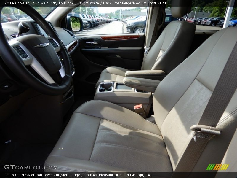 Bright White / Dark Frost Beige/Medium Frost Beige 2014 Chrysler Town & Country Touring-L