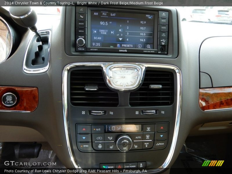 Bright White / Dark Frost Beige/Medium Frost Beige 2014 Chrysler Town & Country Touring-L