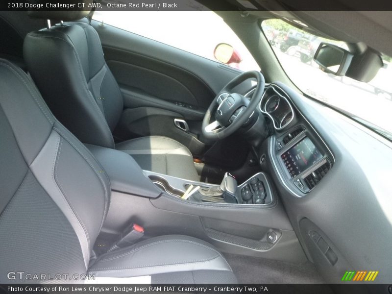 Octane Red Pearl / Black 2018 Dodge Challenger GT AWD