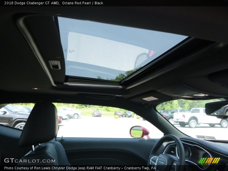 Octane Red Pearl / Black 2018 Dodge Challenger GT AWD