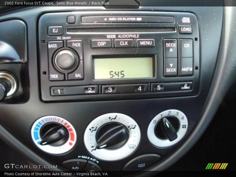 Sonic Blue Metallic / Black/Blue 2002 Ford Focus SVT Coupe