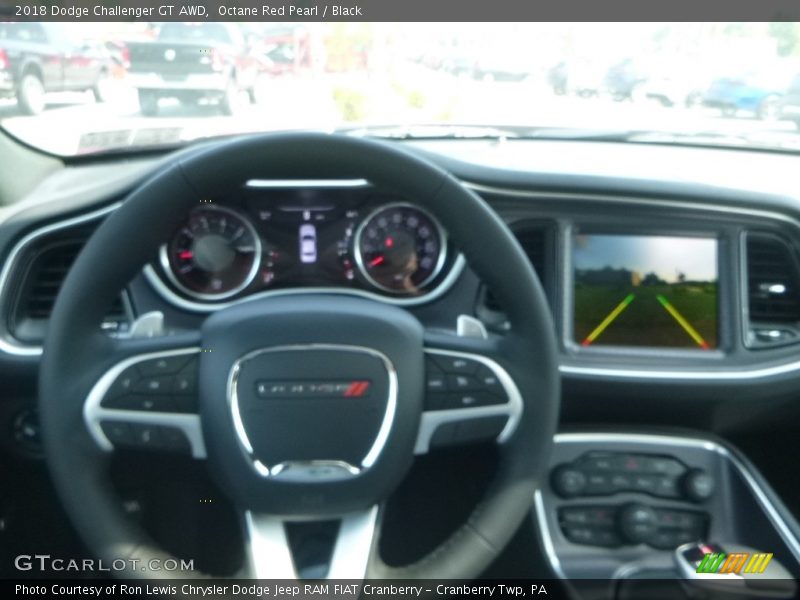 Octane Red Pearl / Black 2018 Dodge Challenger GT AWD